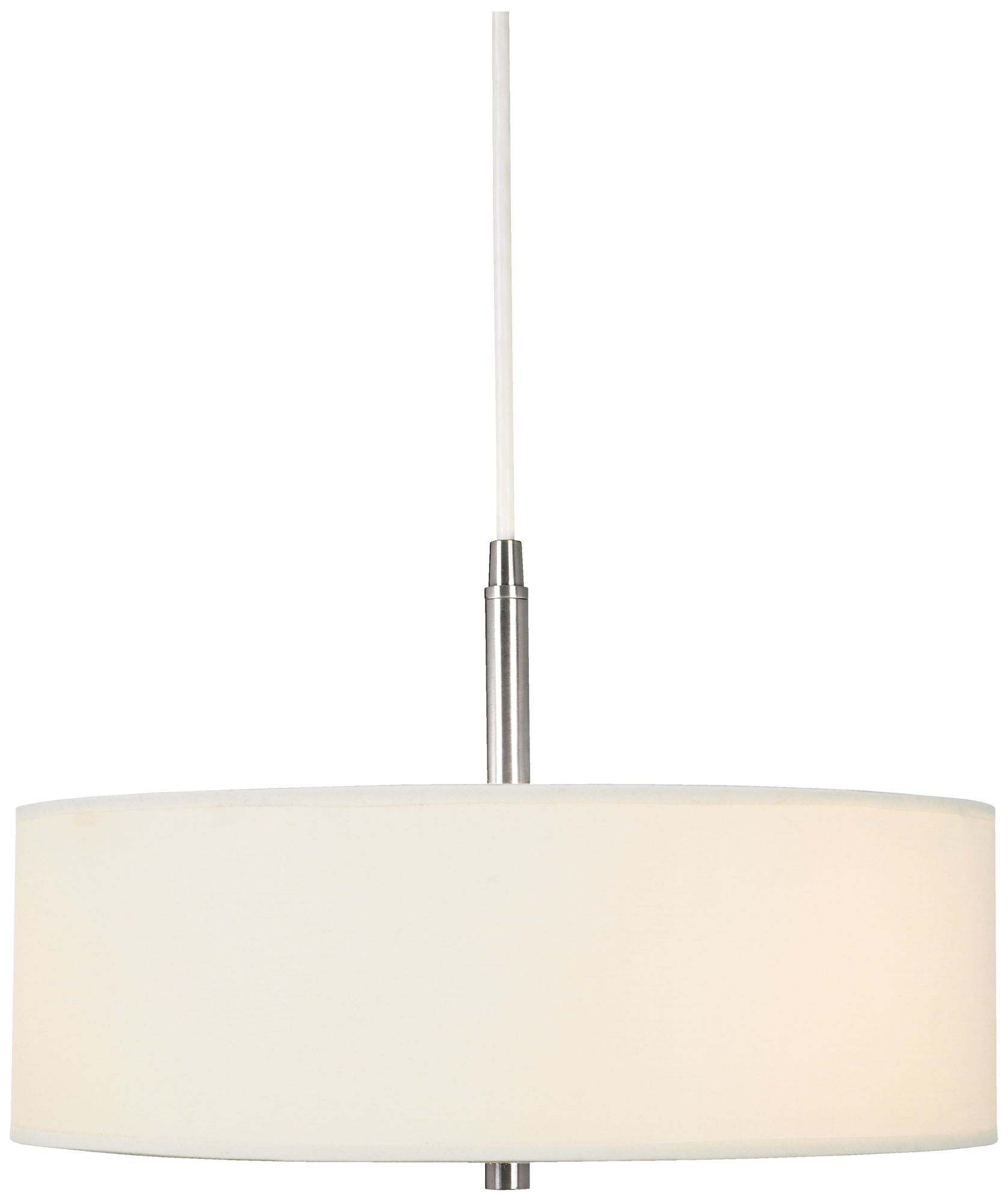 Image 6 Possini Euro Calhoun 16"W White Brushed Nickel Modern Pendant Light more views