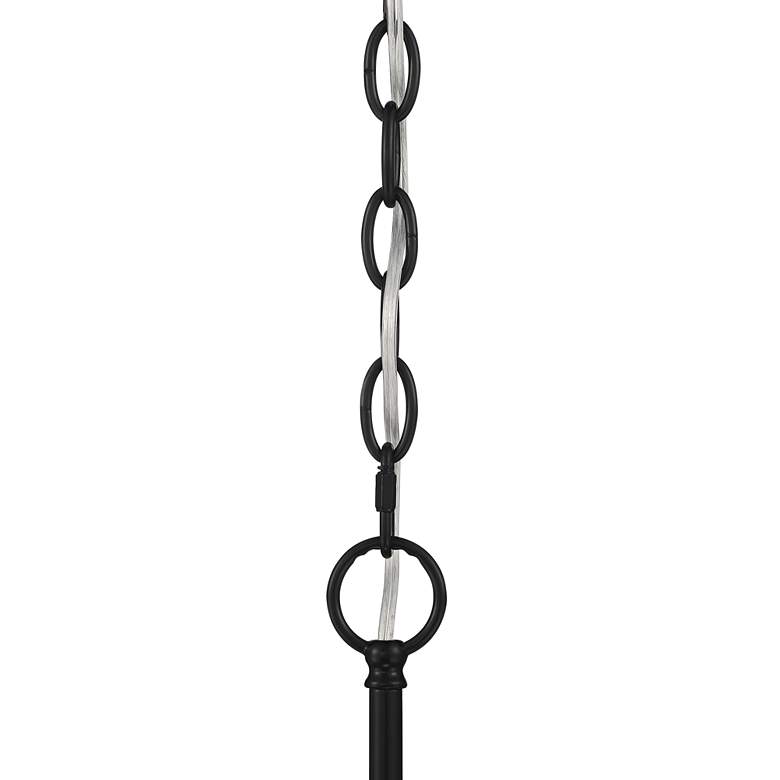 Image 5 Possini Euro Caliari 22" Wide Black 6-Light Double Shade Pendant more views