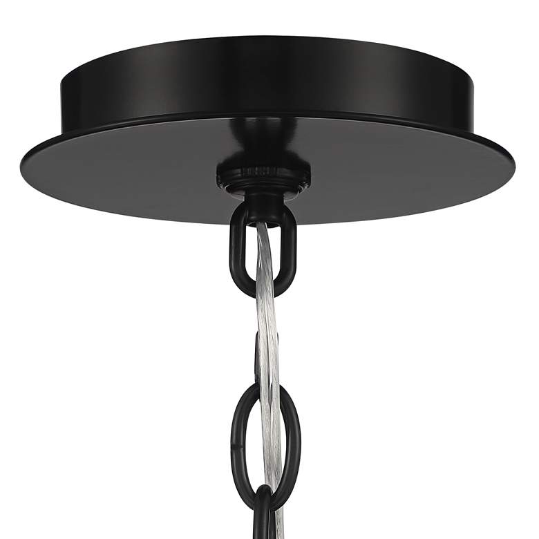 Image 6 Possini Euro Caliari 22" Wide Black 6-Light Double Shade Pendant more views