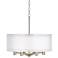 Possini Euro Caliari 22" Wide Brushed Nickel 6-Light Drum Pendant