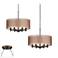 Possini Euro Caliari Bronze 2-Light Swag Chandelier