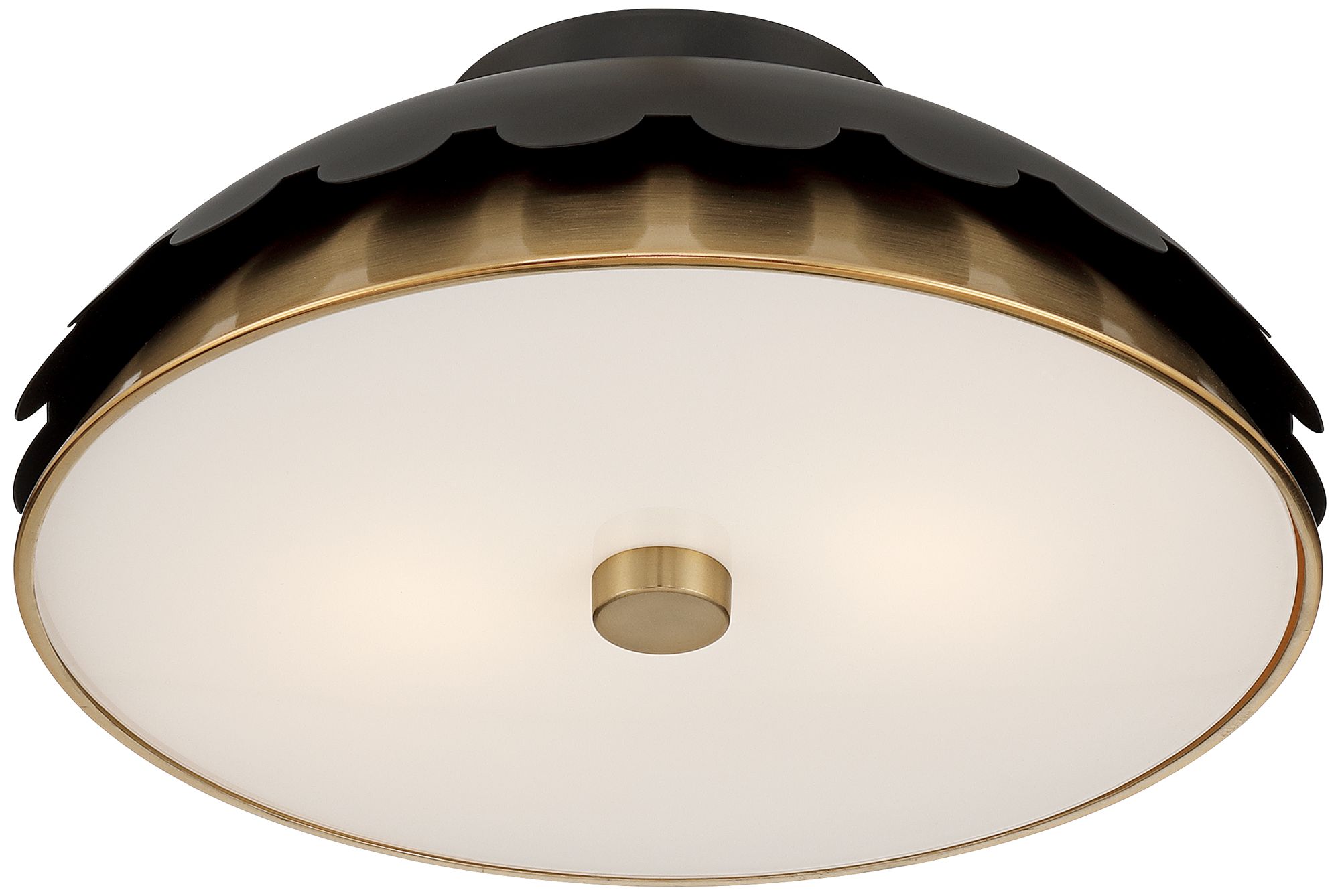Watch A Video About the Possini Euro Calla Matte Black and Gold 2 Light Ceiling Light