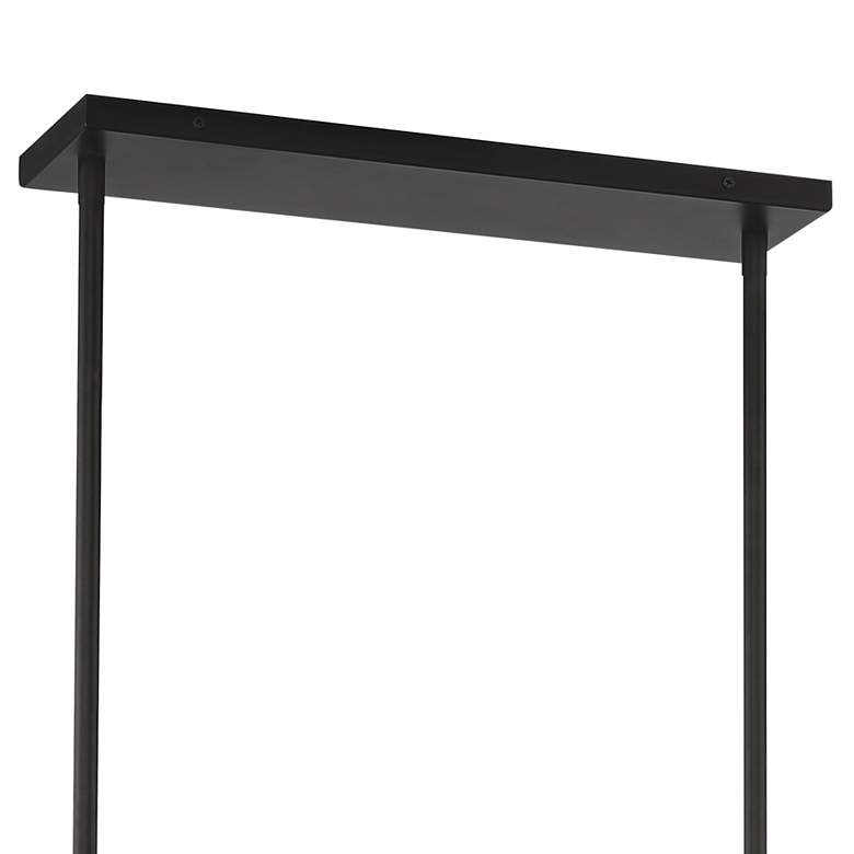 Image 5 Possini Euro Callan 38" Wide Bronze 4-Light Rectangular Island Pendant more views