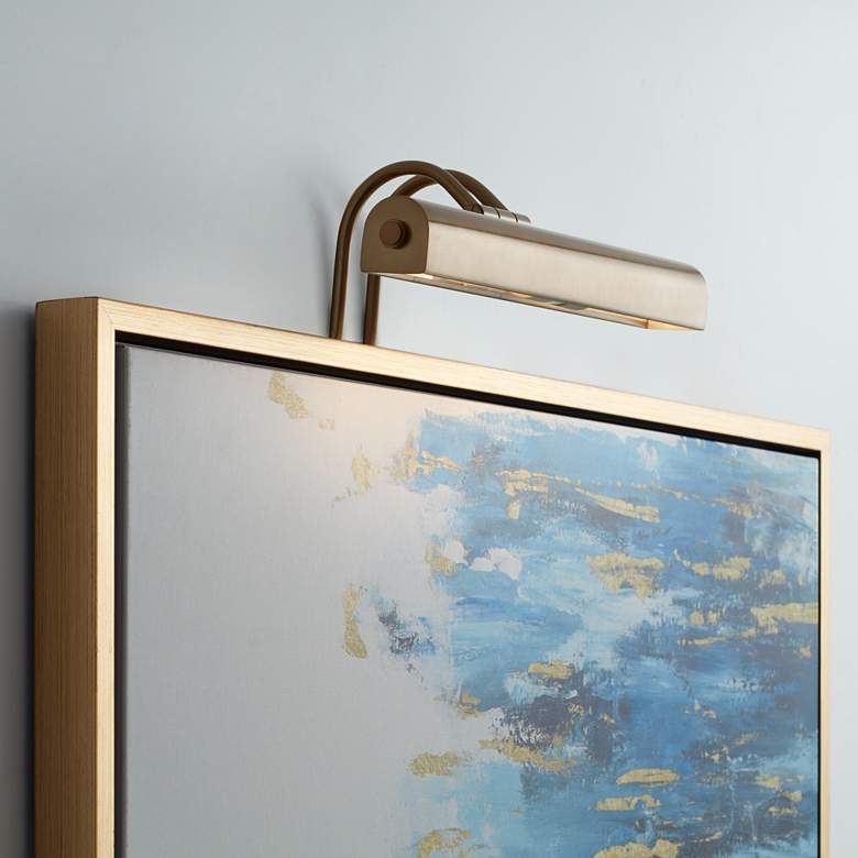 Image 1 Possini Euro Calliope 16" Wide Light Bronze Plug-In Picture Light