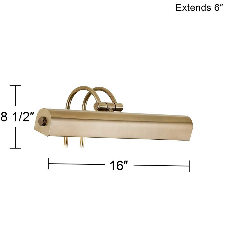 Image 3 Possini Euro Calliope 16" Wide Light Bronze Plug-In Picture Light more views