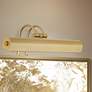 2_Possini Euro Calliope 16" Wide Light Gold Plug-In Picture Light