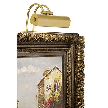 Possini Euro Calliope 9" Wide Light Gold Plug-In Picture Light
