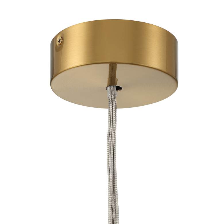 Image 5 Possini Euro Calrissen 12 inch Wide Gold and Glass 7-Light Globe Pendant more views
