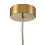 Possini Euro Calrissen 12" Wide Gold and Glass 7-Light Globe Pendant