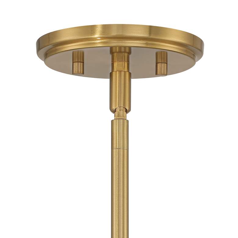 Image 5 Possini Euro Camden 7" Wide Antique Brass Mini Pendant Light more views