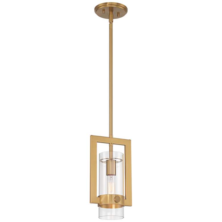 Image 6 Possini Euro Camden 7" Wide Antique Brass Mini Pendant Light more views