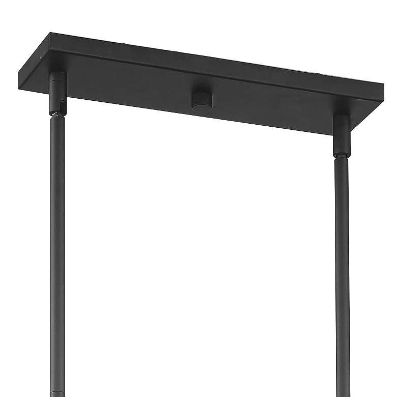 Image 4 Possini Euro Cameron 36 1/4" Wide Black 5-Light Island Pendant Light more views