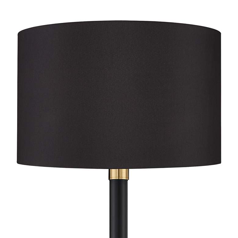 Image 3 Possini Euro Cameron 72.25" High Black Shade Light Blaster Floor Lamp more views