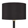 Possini Euro Cameron 72.25" High Black Shade Light Blaster Floor Lamp