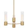 3_Possini Euro Camila 15" Wide Warm Brass 3-Light Chandelier