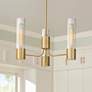 2_Possini Euro Camila 15" Wide Warm Brass 3-Light Chandelier
