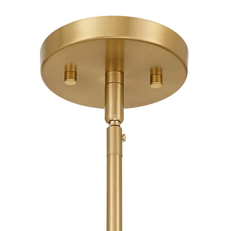 Image 5 Possini Euro Camila 15" Wide Warm Brass 3-Light Chandelier more views