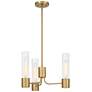 7_Possini Euro Camila 15" Wide Warm Brass 3-Light Chandelier more views