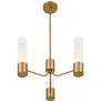 Watch A Video About the Possini Euro Camila Warm Brass 3 Light Chandelier