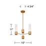 Watch A Video About the Possini Euro Camila Warm Brass 3 Light Chandelier