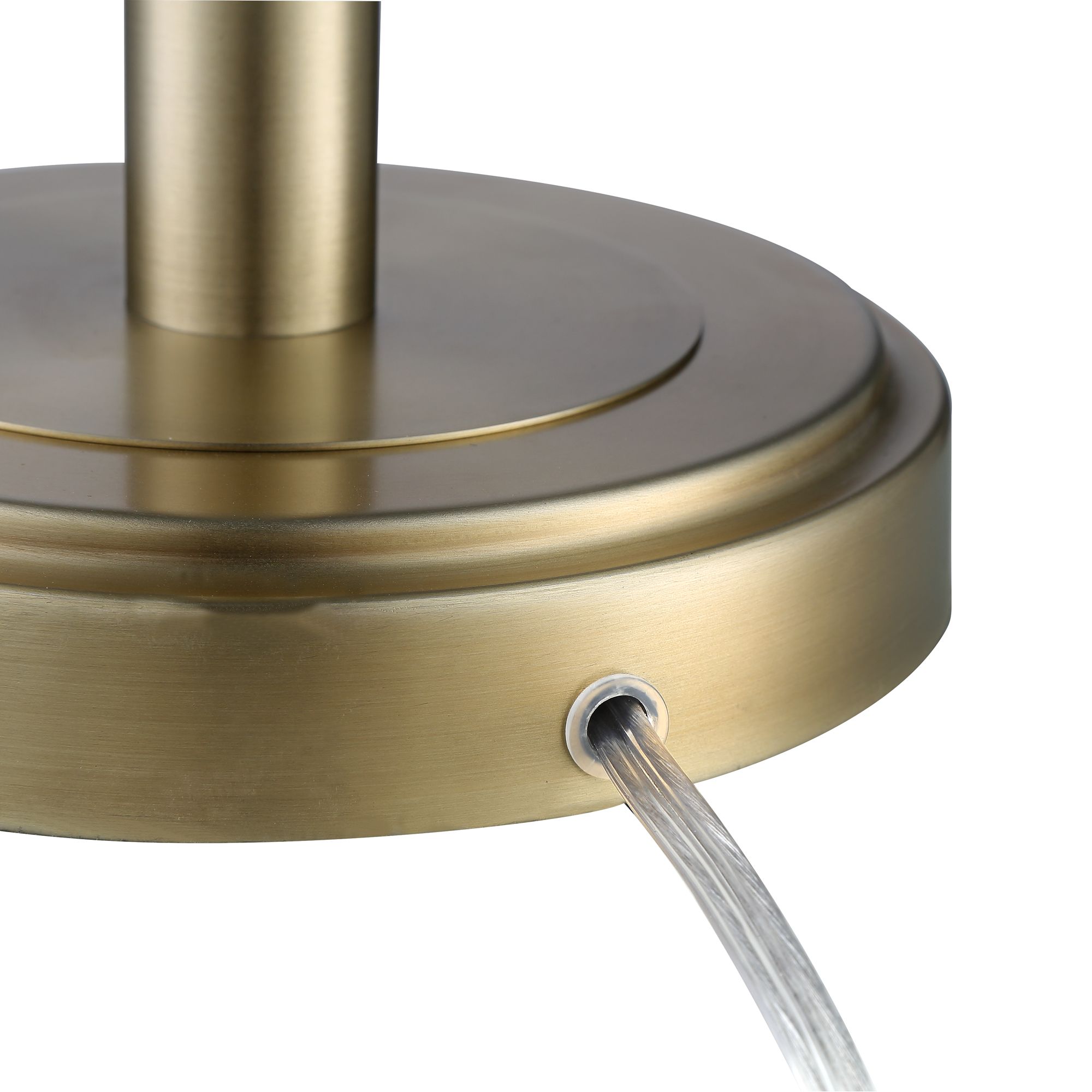 Image 7 Possini Euro Camile 25" Brass Finish Metal USB Table Lamps Set of 2 more views