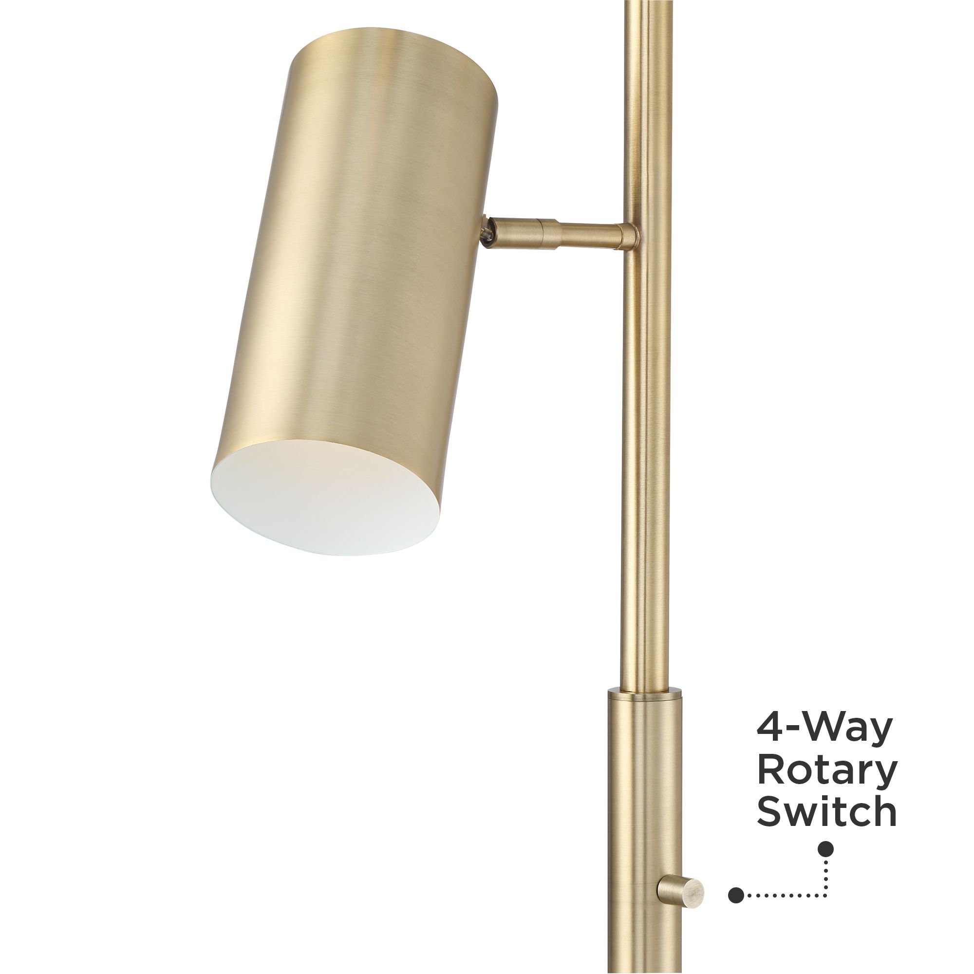 french connection brass floor lamp