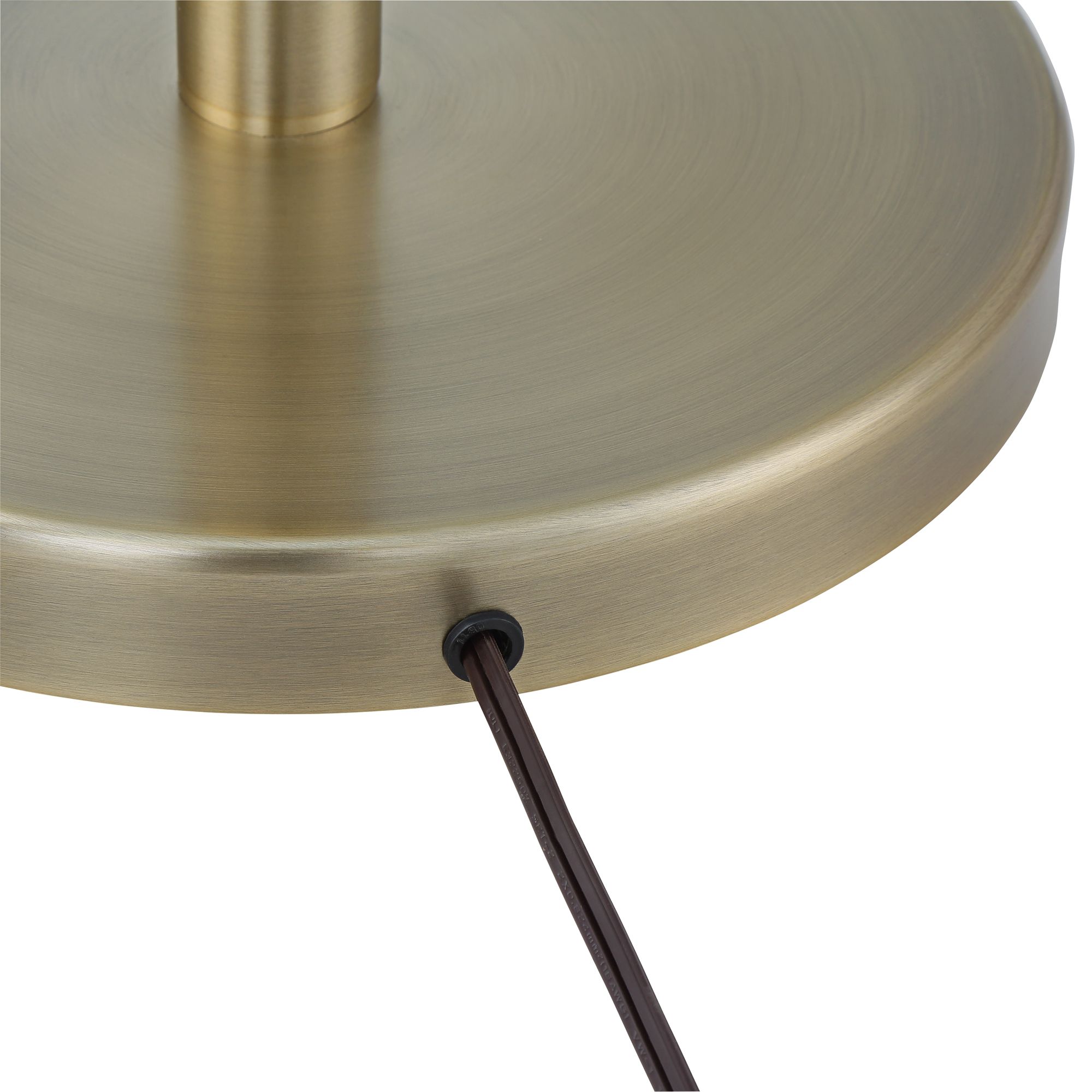 Image 4 Possini Euro Canasta Trac Satin Brass Tree 3-Light Floor Lamp with Riser more views