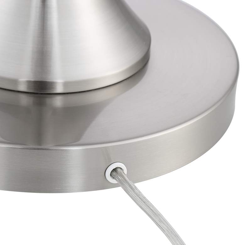 Image 6 Possini Euro Candice 64" Brushed Nickel Dual Shade Modern Floor Lamp more views