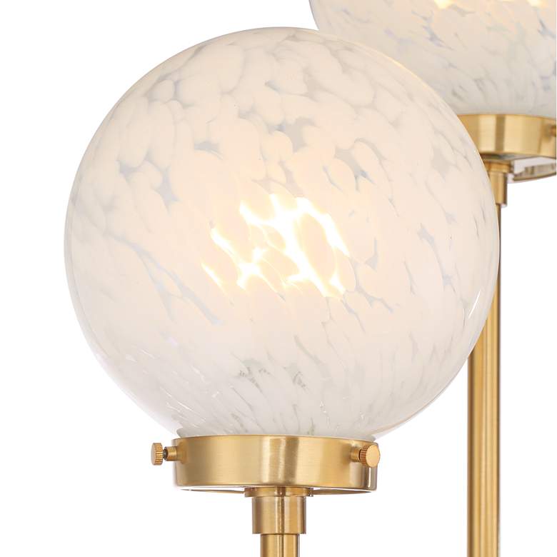 Image 5 Possini Euro Candida 68 1/2" Glass and Warm Gold 4-Light Floor Lamp more views