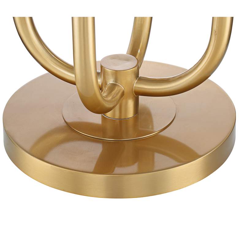 Image 6 Possini Euro Candida 68 1/2" Glass and Warm Gold 4-Light Floor Lamp more views