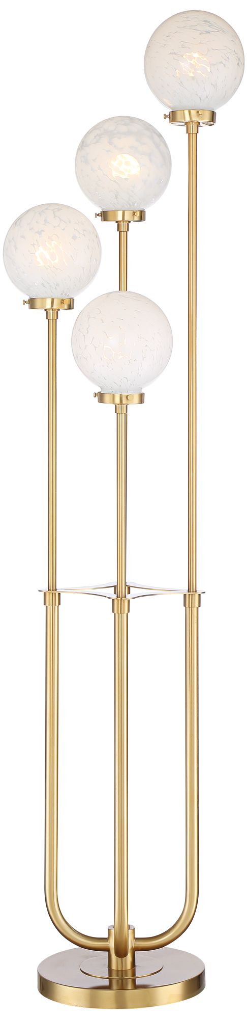 Watch A Video About the Candide Warm Gold 4 Light Floor Lamp