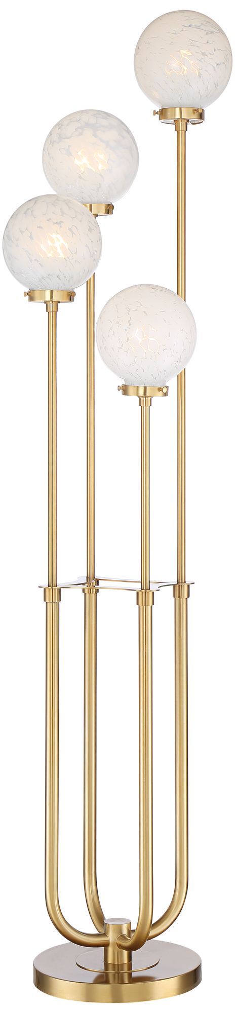 Watch A Video About the Candide Warm Gold 4 Light Floor Lamp