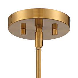 Image5 of Possini Euro Candide 7" Wide Gold and Crackle Glass Globe Mini-Pendant more views