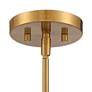 Possini Euro Candide 7" Wide Gold and Crackle Glass Globe Mini-Pendant in scene