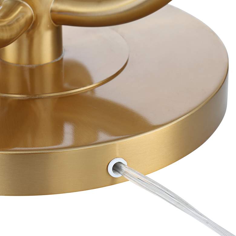 Image 5 Possini Euro Candide Warm Gold 4-Light Floor Lamp with Riser more views