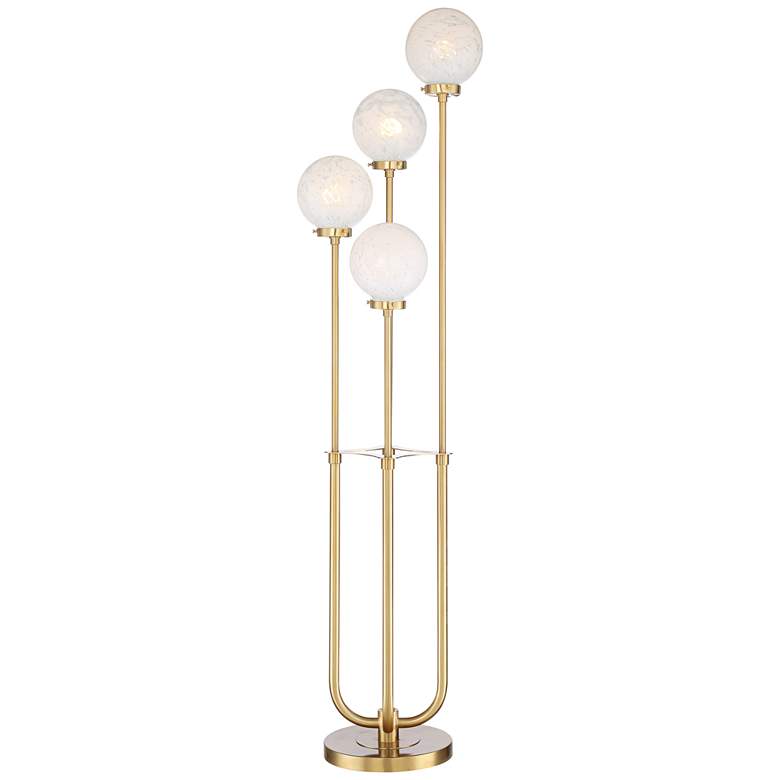 Image 7 Possini Euro Candide Warm Gold 4-Light Floor Lamp with Riser more views