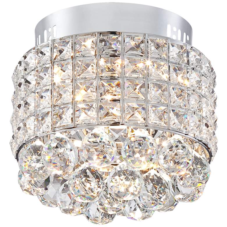 Image 1 Possini Euro Candyce 9 inch Wide LED Crystal Ceiling Light