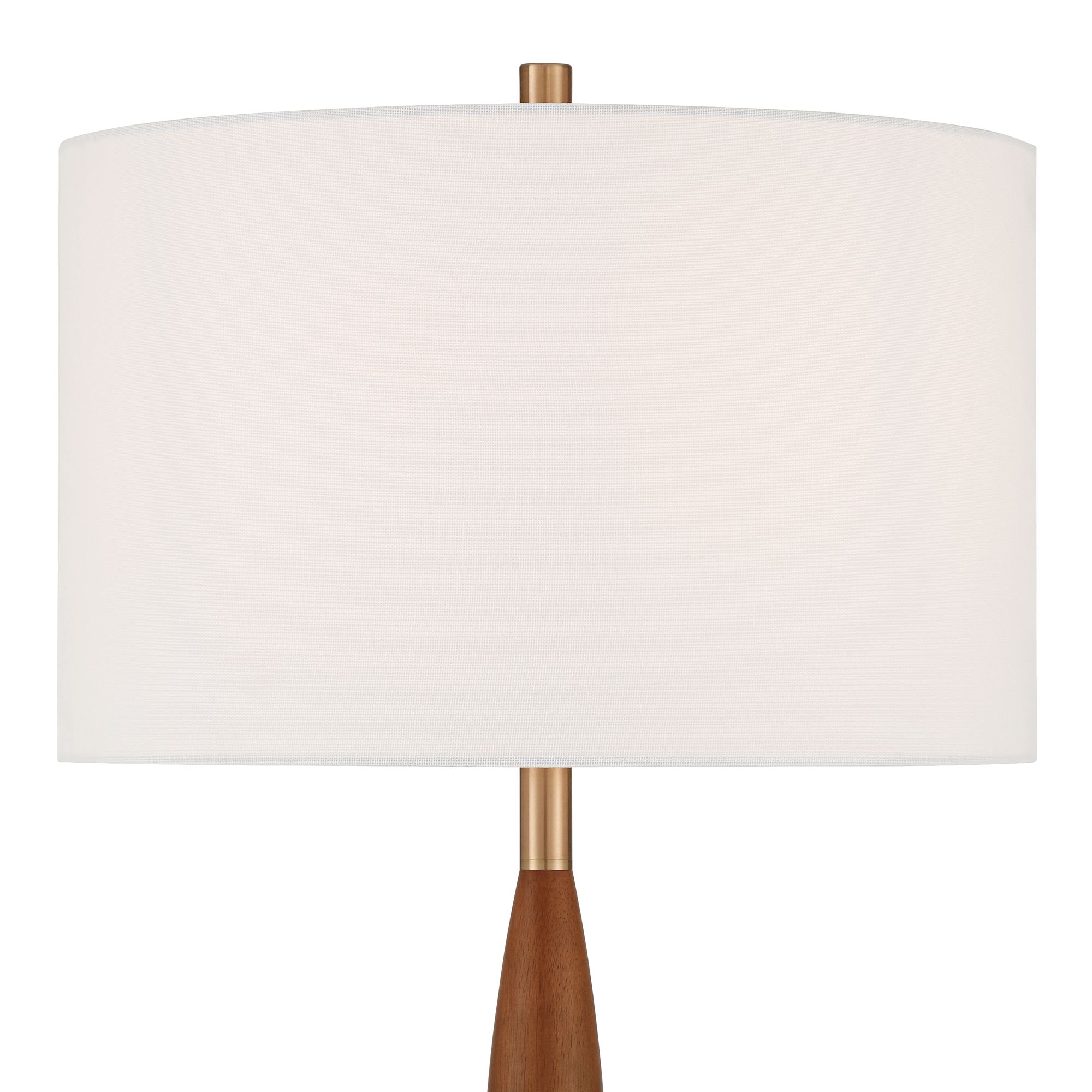 Image 4 Possini Euro Cannon 65" High Medium Brown Wood Segmented Floor Lamp more views
