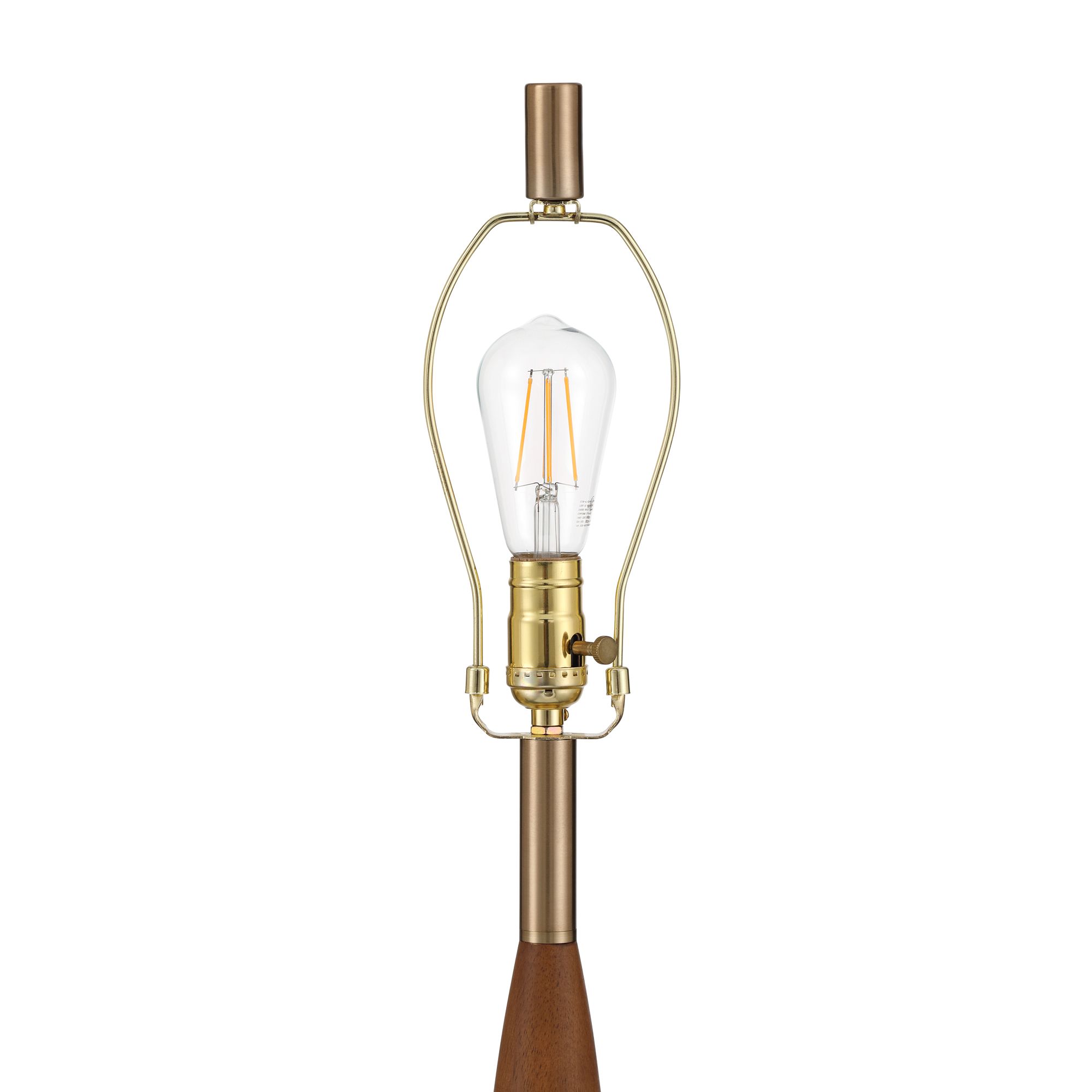 Image 6 Possini Euro Cannon 65" High Medium Brown Wood Segmented Floor Lamp more views