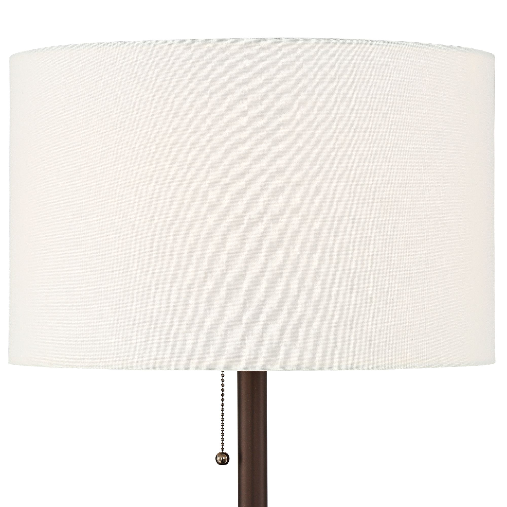 Possini Euro Caper 60 1/2" Bronze Table Floor Lamp with USB and Outlet in scene