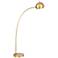Possini Euro Capra Brass Finish Modern Arc Floor Lamp