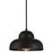 Possini Euro Capri 9 1/4" Wide Black Mini Pendant Light