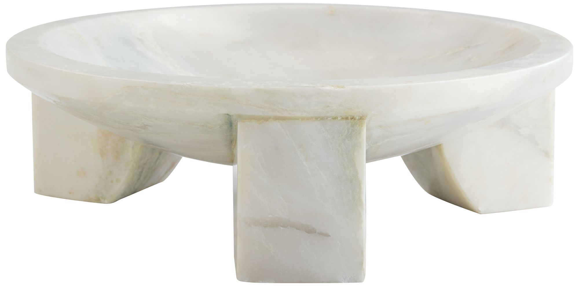 Image 5 Possini Euro Cara 12" Wide White Onyx Decorative Bowl more views