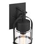 3_Possini Euro Caramela 16" High Black Outdoor Wall Light more views