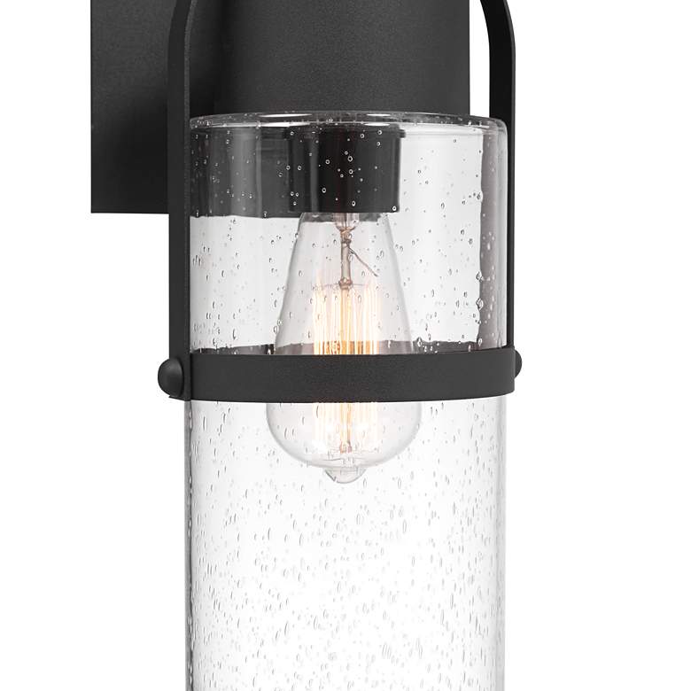 Image 4 Possini Euro Caramela 16" High Black Outdoor Wall Light more views