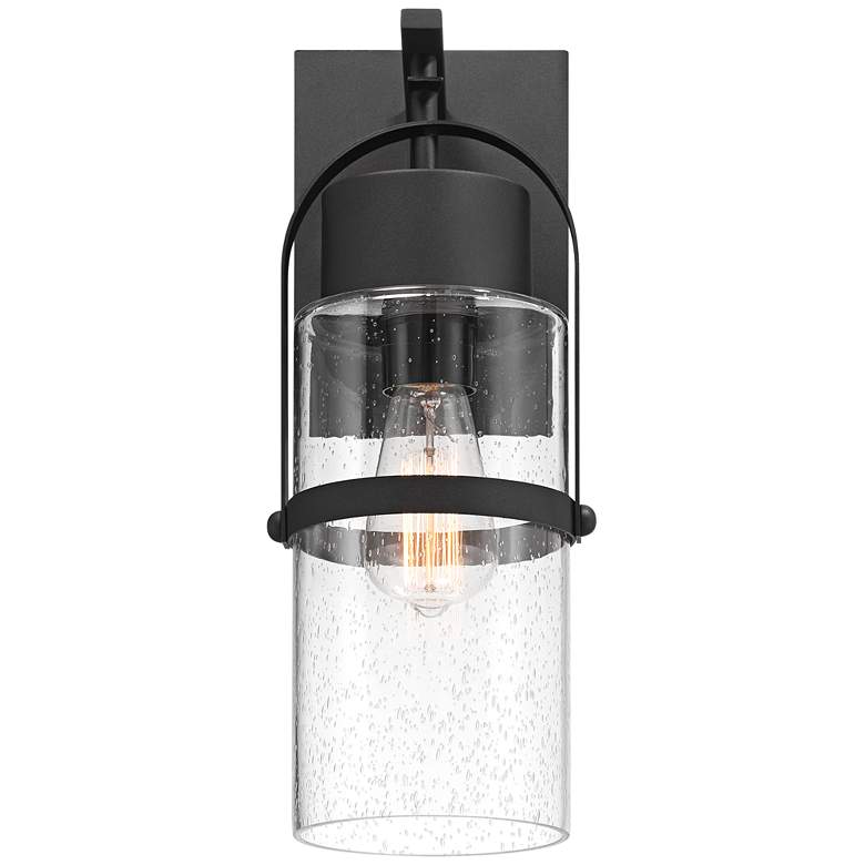 Image 5 Possini Euro Caramela 16" High Black Outdoor Wall Light more views