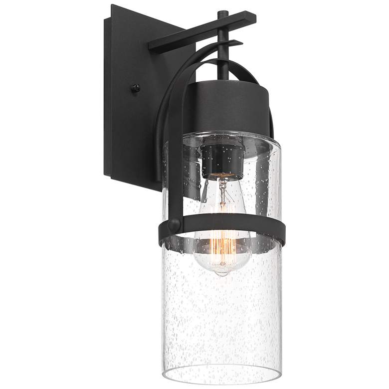 Image 7 Possini Euro Caramela 16" High Black Outdoor Wall Light more views