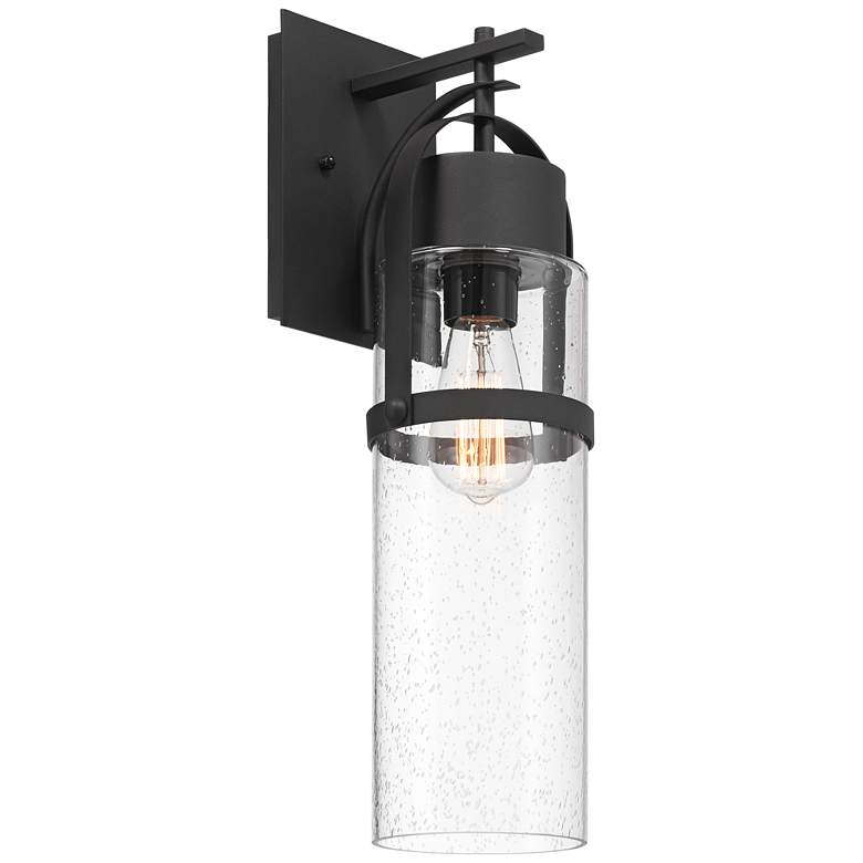 Image 7 Possini Euro Caramela 20" High Black Outdoor Wall Light Set of 2 more views