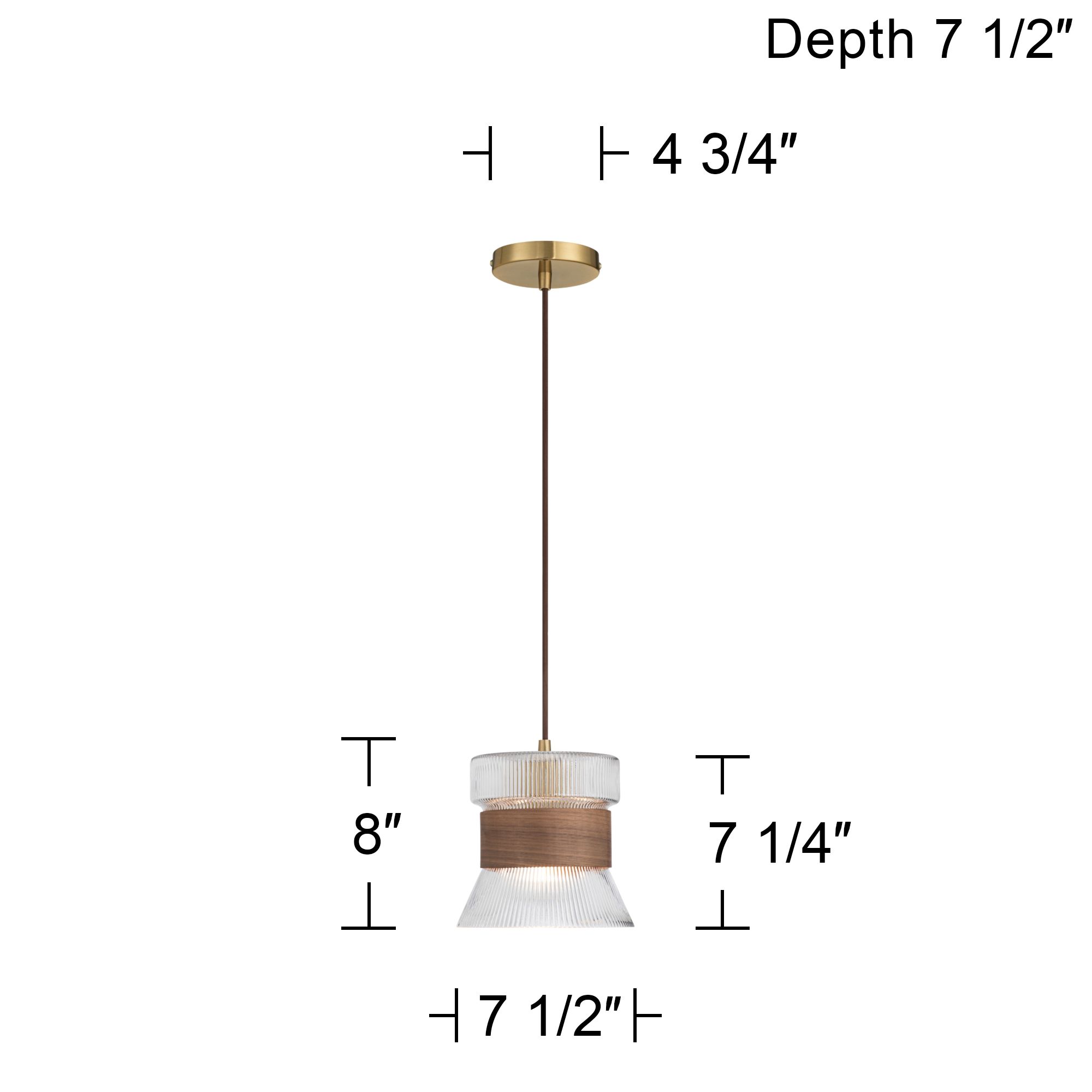 Watch A Video About the Possini Euro Carasco Wood and Gold Mini Pendant Light