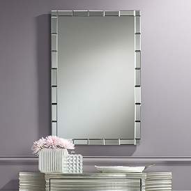 Image1 of Possini Euro Cari 23 1/2" x 35 1/2" Tile Edge Mirror